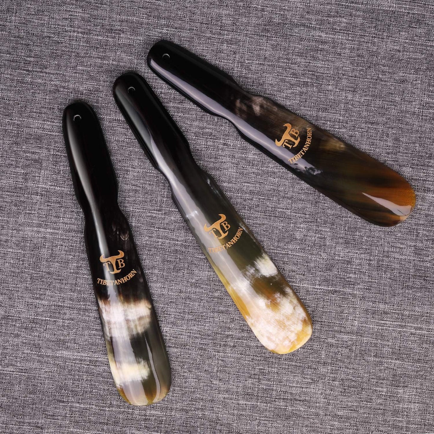 Handcrafted Natural Tibetan Yak Horn Shoe Horn(8.7" to 9.4") | Shoe Spoon for Men Women, Travel Size Shoe Helper for Boots and All Shoes, with Gift Box