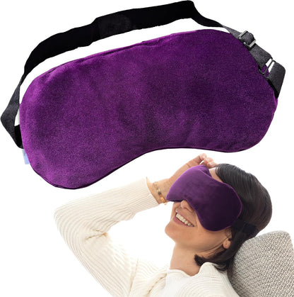 SunnyBay Microwavable Heated Eye Mask, Moist Compress, 7.9x4.3 inch, Purple
