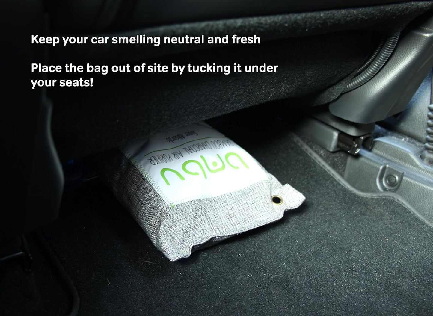 1000g Large Bamboo Charcoal Air Purifier Bag - Car Deodorizer Freshener - Remove Odor and Control Moisture in Your RV, Camper, SUV, Truck, Closet, Mobile Home, Storage - Non fragrant 1kg