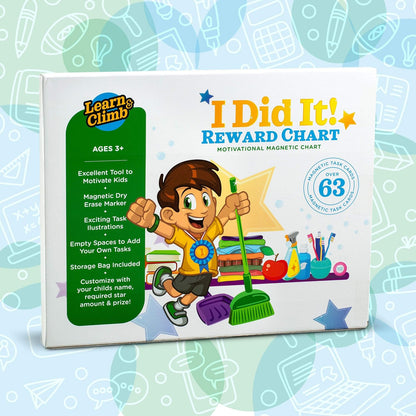 Behavior Reward Chart System - Pad with 26 Chore Charts for Kids, 2800 Stickers to Motivate Responsibility & Good Habits
