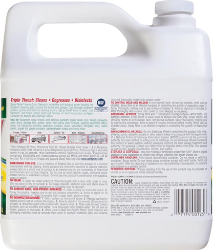 Spray Nine 26832 Heavy Duty Cleaner, Degreaser & Disinfectant for Kitchens, Bathrooms, Yard Equipment, Automotive & Industrial 32 Fl Oz. (Pack of 1)