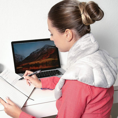 Bed Buddy Microwavable Heating Pad and Cooling Neck Wrap, Comfort Wrap for Neck and Shoulders, Microwavable for Moist Heat Therapy and Freezable for Cooling Therapy, Lavender & Chamomile Aromatherapy