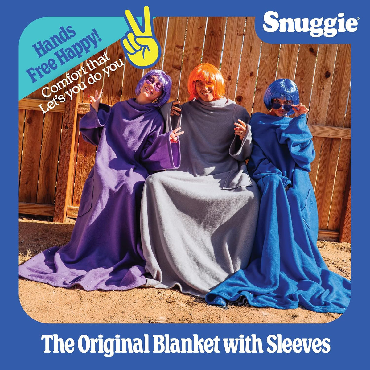 Snuggie The Original Wearable Blanket With Sleeves & Pockets | Cozy Oversized Throw for Adult Men & Women | One Size, 71x54