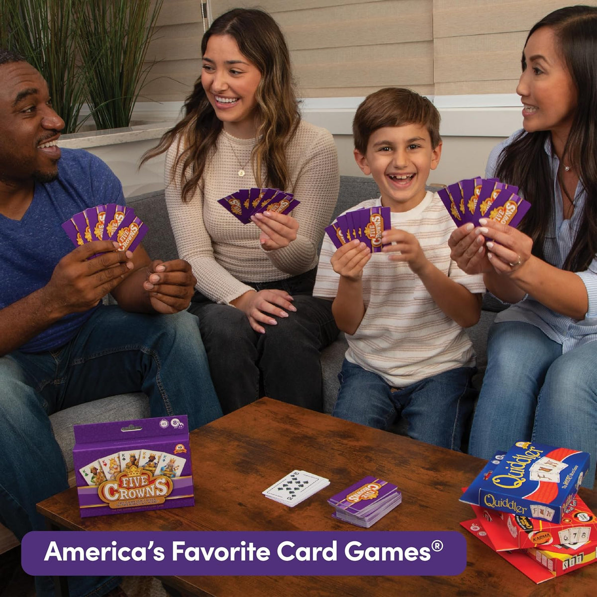 Five Crowns Rummy Style Card Game for Kids and Adults, Family Game Night