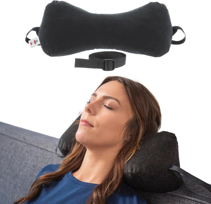 Sleep Log Ergonomic Neck & Travel Pillow for Pain Relief & Support, Full BK | Bone-shaped pillow provides adjustable support for the neck, back, knees, or legs while traveling, sitting, or sleeping.