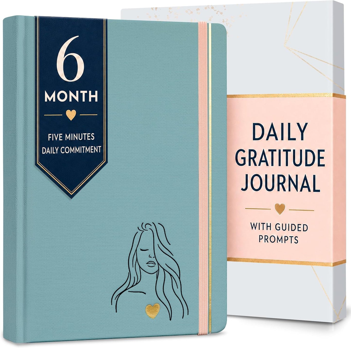 Premium Gratitude Journal for Men – 6 Month Guided Daily Prompts, Habit Tracker – Hardcover, 249 Pages, Lay Flat, 100gsm Paper – Mens Mindfulness Gifts, Mental Health, Self Mastery, Gift Boxed