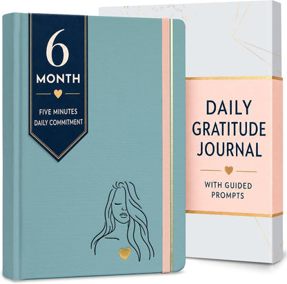 Premium Gratitude Journal for Men – 6 Month Guided Daily Prompts, Habit Tracker – Hardcover, 249 Pages, Lay Flat, 100gsm Paper – Mens Mindfulness Gifts, Mental Health, Self Mastery, Gift Boxed