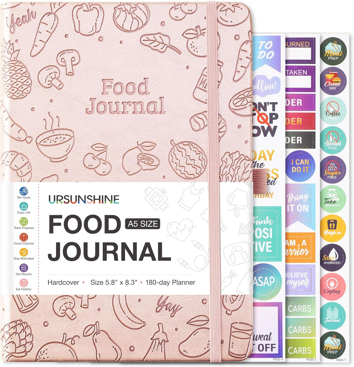 Food Journal - Journal for Women Weight Loss, 5.8" x 8.3
