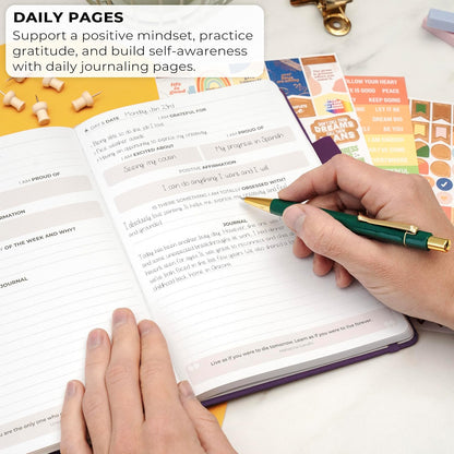 Clever Fox Positivity Journal for Women, 5-minute Gratitude, Seashell