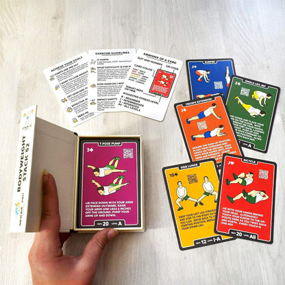 Stack 52 Bodyweight Exercise Cards: Workout Game