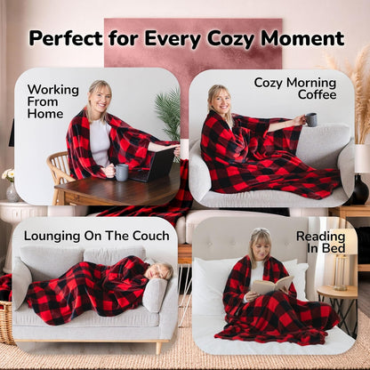 Super Blanky Wearable Blankets for Women & Men, Dorm Room Essentials, Gift for Her, Gifts for Women, Wife Birthday Gift Ideas