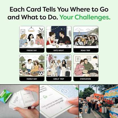 Unplanned Adventures Card Game; Fun Date Night, Road Trip & Family Fun Gift