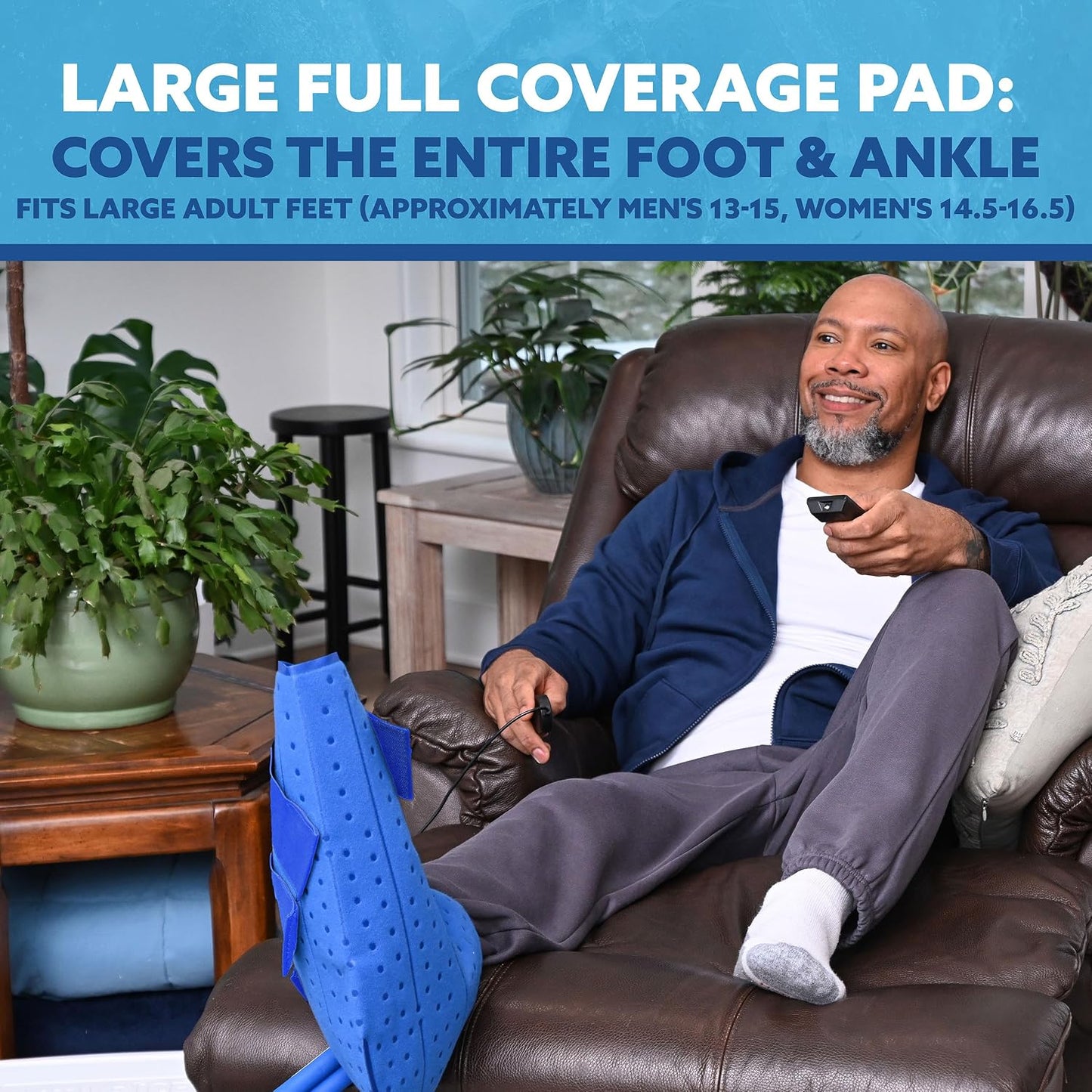 Polar Active Ice® 3 in 1 Knee, Ankle, & Elbow Therapy pad 12.5” x 10.5” with Attached Belts. Use only with The Polar Active Ice #AIS Therapy System.