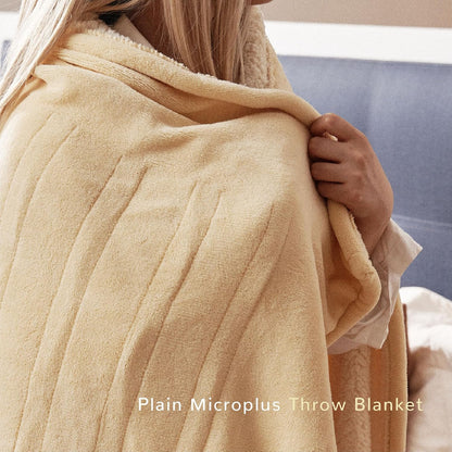 Heated Blanket 50x60”, 3 Hours Auto-Off Electric Blanket, Grey