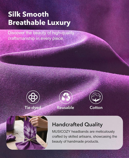 MUSICOZY Sleep Headphones Tie-Dye Bluetooth Headband Headphone for Sleeping
