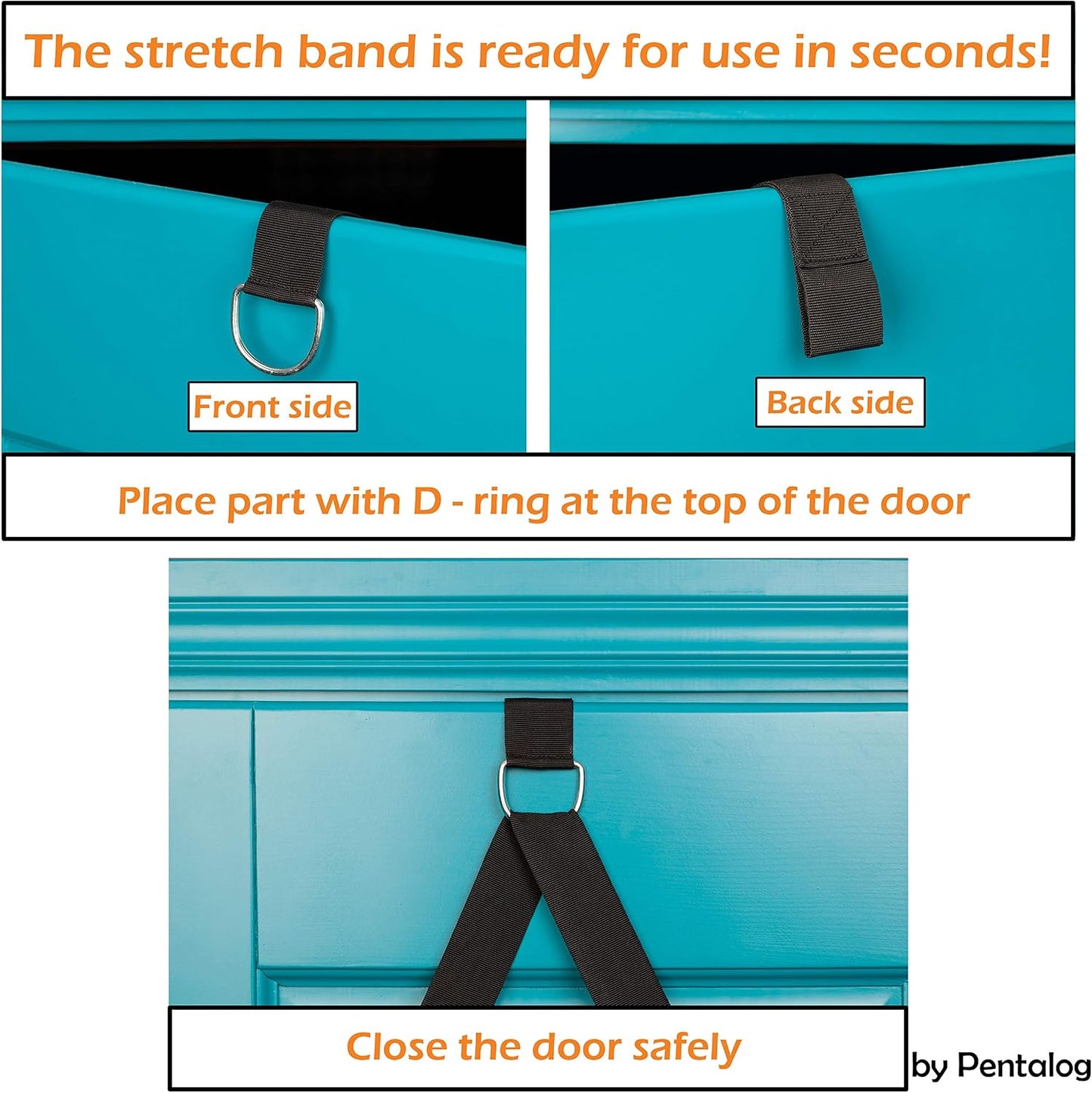 Stretch Band - to Improve Leg Stretching - Perfect Home Equipment for Ballet, Dance and Gymnastic Exercise - Excellent Gift for Your Friends and Loved Ones - Made in Europe
