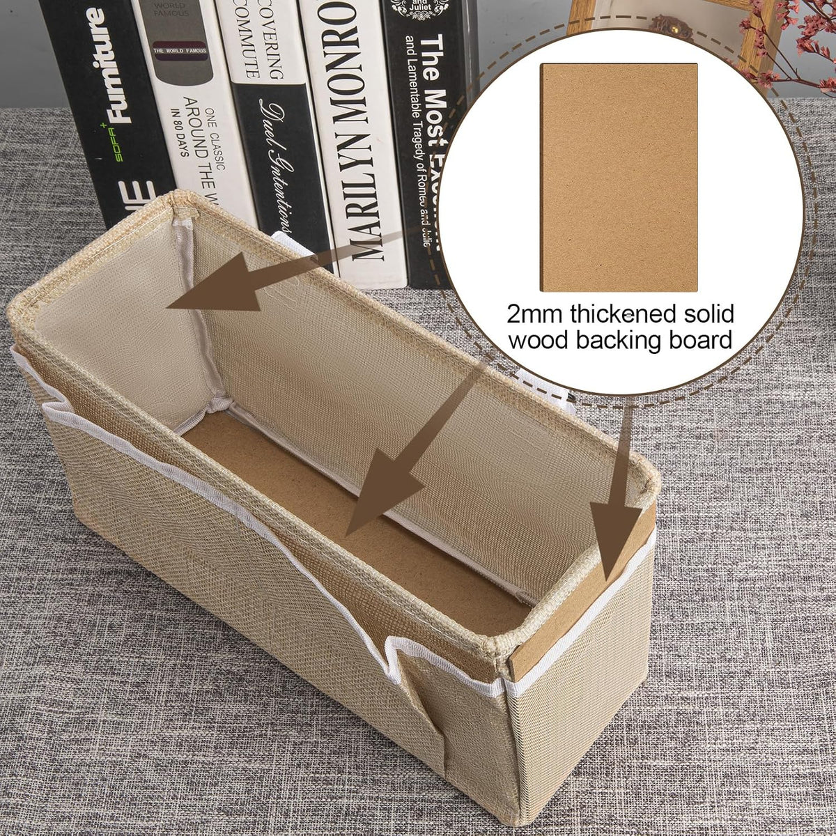 Bedside Caddy, bedside organizer, Hanging Organizers (Beige)