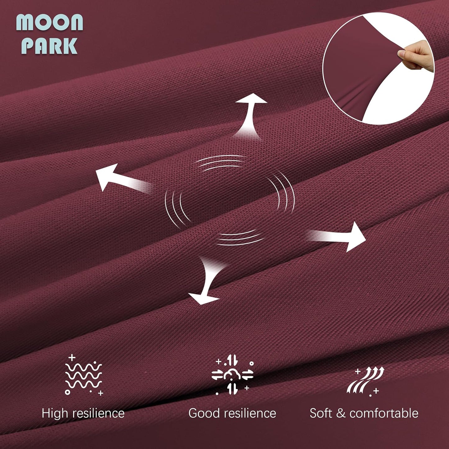 MOON PARK Pregnancy Pillows for Sleeping - 57 Inch U Shaped Full Body Maternity Pillow with Removable Cover - Support for Back, Legs, Belly, Hips - Pregnancy Pillow for Women - Grey