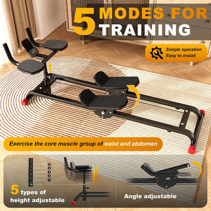 Spine Twist and Stretch Trainer Abdominal Machine for Home Gym Workout | Crawler with Counter for Muscle Training and Leg Stretching and Core Activation