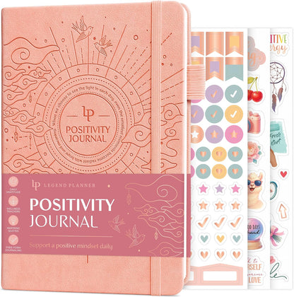 Legend Positivity Journal with Prompts – Guided Daily Affirmation Journal for Women & Men – Mental Health, Gratitude & Reflection Diary (Lavender)