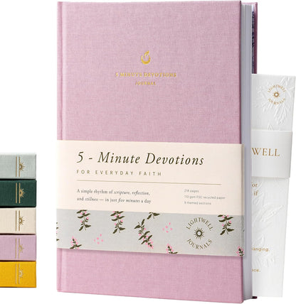 5-Minute Devotional Journal for Women: Daily Christian Scripture Reflections, Guided Prompts & Prayer | Build Faith in Just 5 Minutes a Day | 218 Pages, 110gsm Paper (Cream)