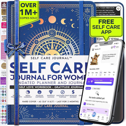 Freedom Mastery Daily Journal of Gratitude, Productivity & Habit Tracker | Undated 90-Day Planner with Daily Reflection, Mindfulness, Positivity, Vision Board & Stickers, Gratitude Journal for Women