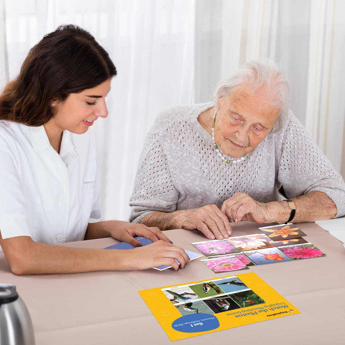 Keeping Busy Expressions Set 1 Dementia Activities for Seniors | Alzheimer Products for Elderly Patients | Fun Memory Game Toy & Cognitive Brain Puzzle for Senior Citizens w/Memory Loss or Alzheimers