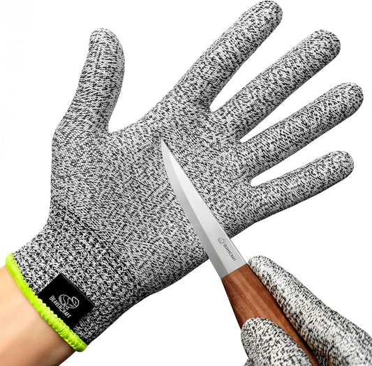 BeaverCraft Wood Carving Gloves CRG - Cutting Cut Resistant Gloves Level 5 for Whittling, Woodworking, Food Prep