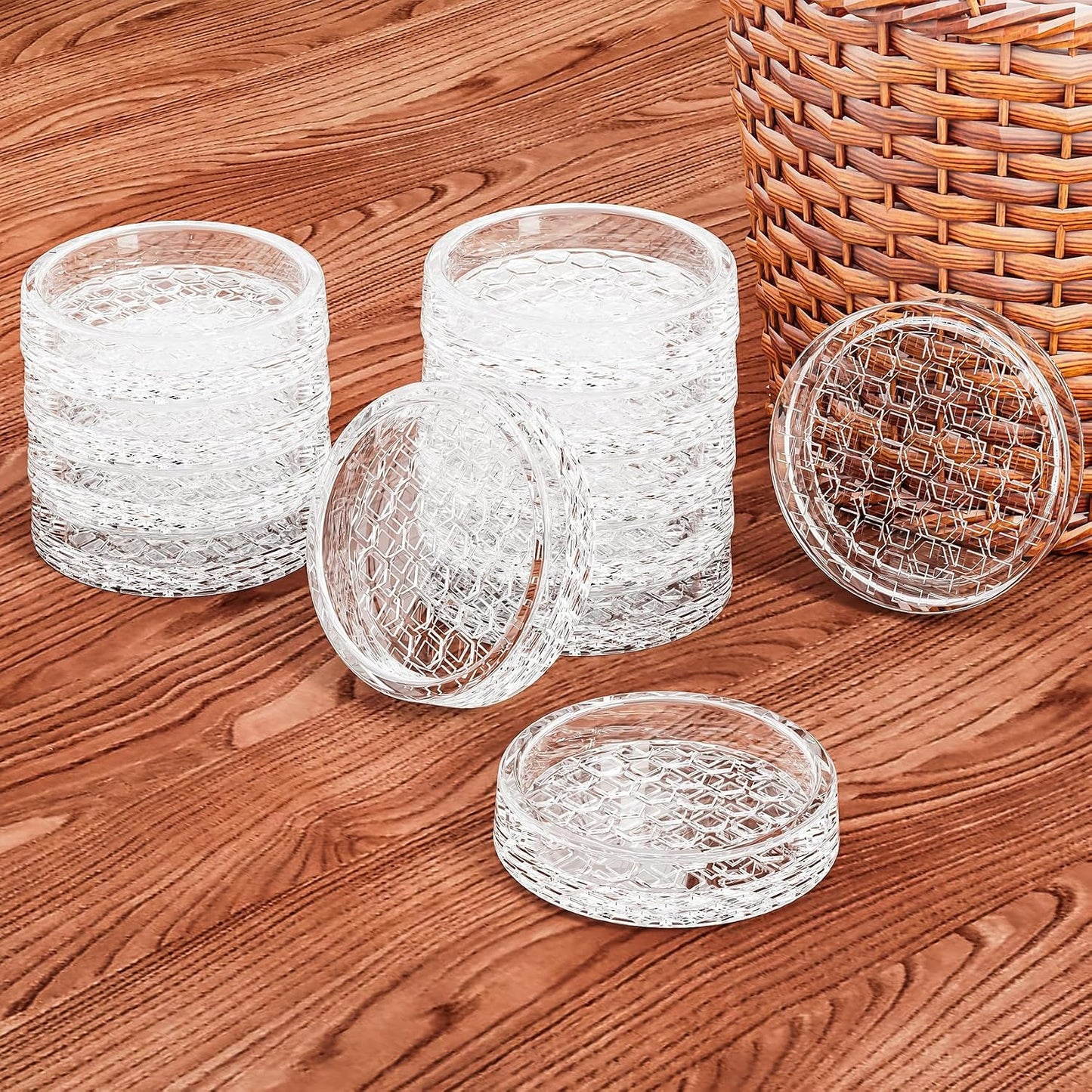 Non Slip Furniture Pads for Hardwood Floors - 12PCS 2" Caster Cups, Round | Furniture Stoppers to Prevent Sliding, Anti Slip Furniture Coasters Cup, Floor Protectors for Furniture Bed Couch Chair,Black
