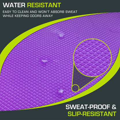 ProsourceFit Exercise Balance Pad, Non-Slip Cushioned Foam Mat & Knee Pad for Fitness and Stability Training, Yoga, Physical Therapy