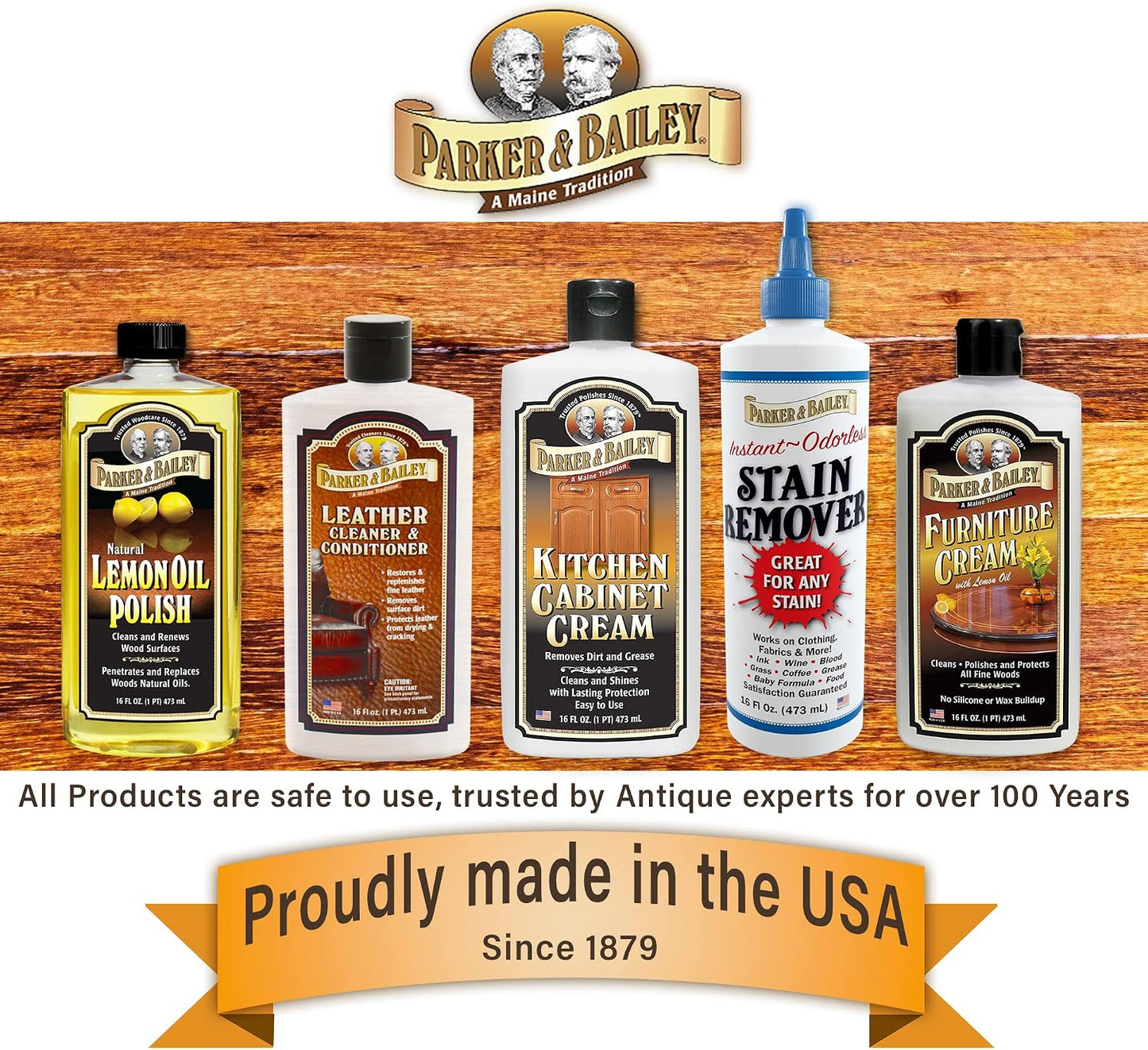 Parker and Bailey Kitchen Cabinet Cream-Wood Cleaner-Grease Remover 16 oz (1) | Wood degreaser that restores and protects cabinets naturally