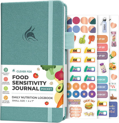 Clever Fox Food Sensitivity Journal & Symptom Diary, 8.5x11 Purple