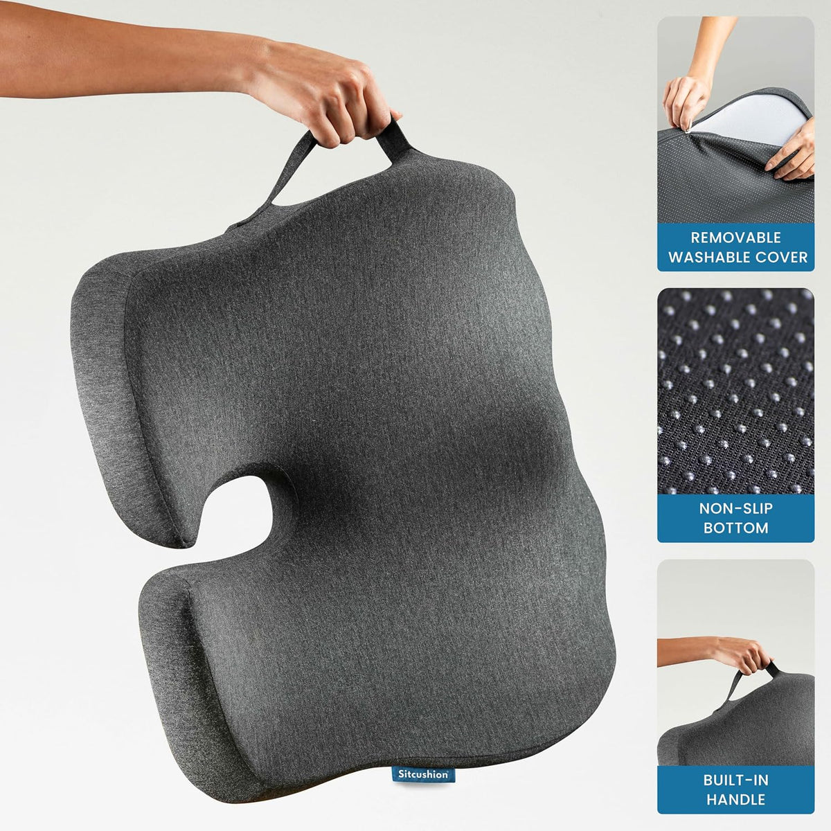 Car Seat Cushion for Driving, Sciatica Pain Relief Car Pillow and Seat Pad