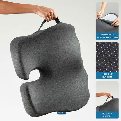Car Seat Cushion for Driving, Sciatica Pain Relief Car Pillow and Seat Pad