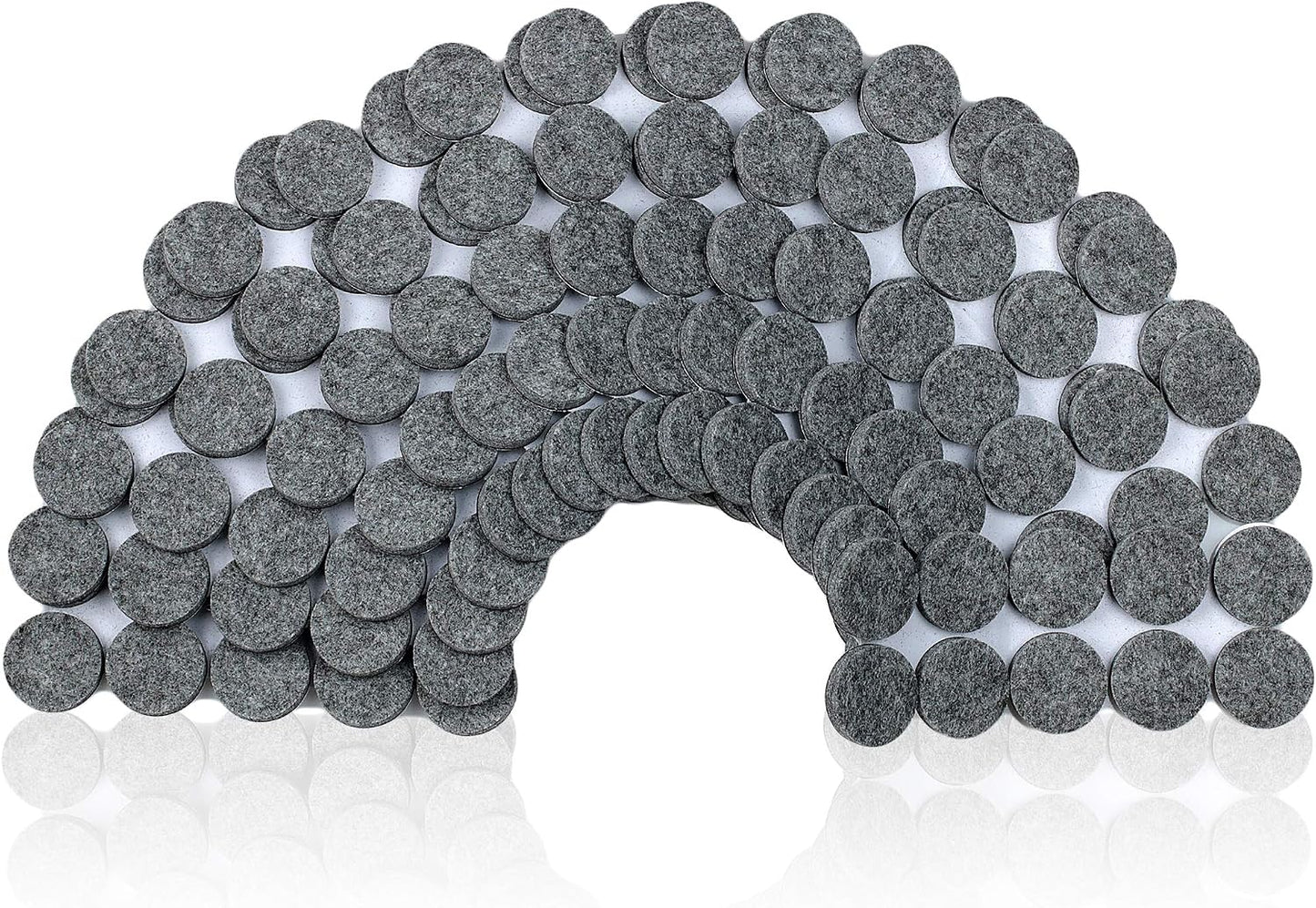 8727 Heavy Duty Self Adhesive Furniture Felt Pads 1-Inch Round Oatmeal 160-Piece Value Pack in Resealable Bag