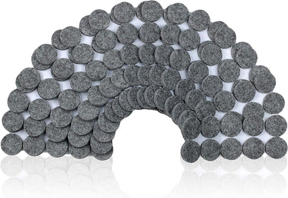 8727 Heavy Duty Self Adhesive Furniture Felt Pads 1-Inch Round Oatmeal 160-Piece Value Pack in Resealable Bag