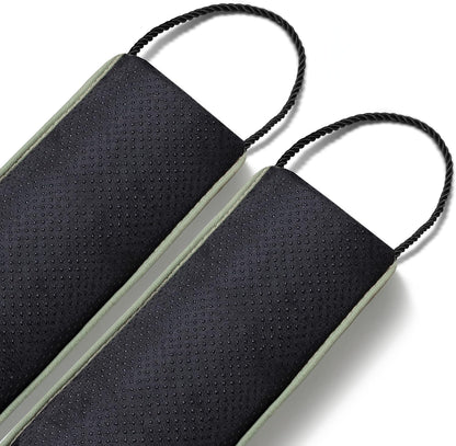 Door Draft Stopper with Removable Washable Cover, 38", Black | Weighted Gap Filler, Blocks Hot and Cold Air, All-Season Seal, Easy Install, Noise & Wind Blocker, Home Essentials