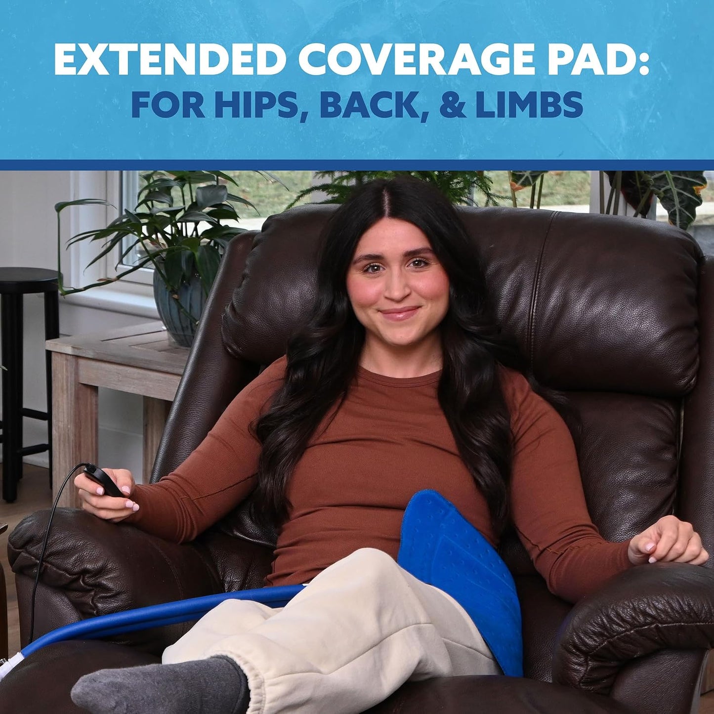 Polar Active Ice® 3 in 1 Knee, Ankle, & Elbow Therapy pad 12.5” x 10.5” with Attached Belts. Use only with The Polar Active Ice #AIS Therapy System.