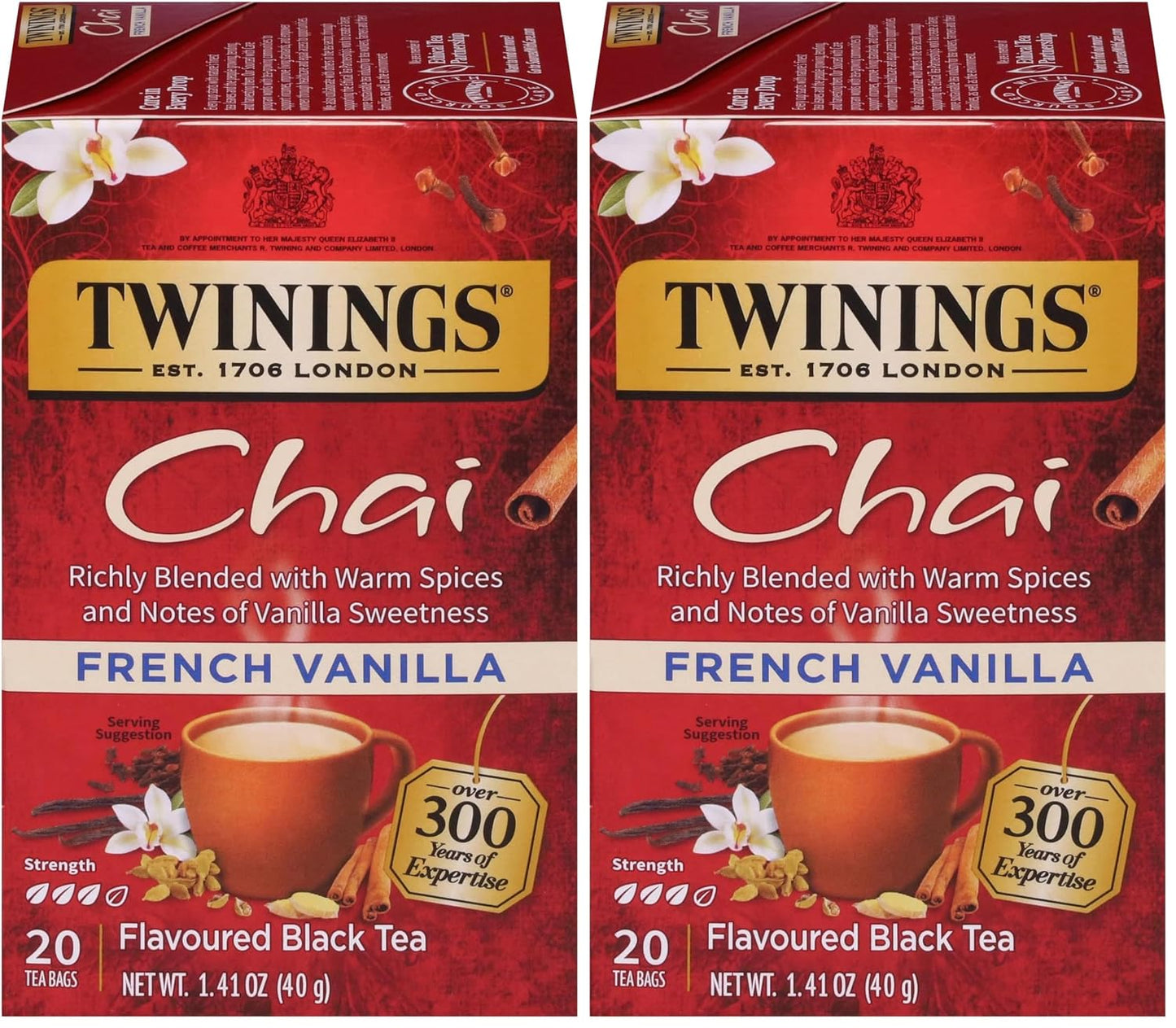Twinings Mango & Pineapple Herbal Tea Individually Wrapped Bags, 20 Count (Pack of 1), Naturally Caffeine-Free, Enjoy Hot or Iced, 20 Teabags