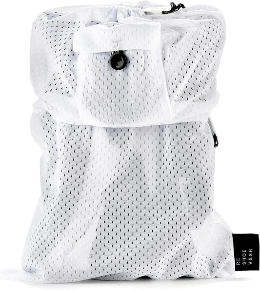 RESHOEVN8R Sneaker Laundry Bag for Washing Machine - Mesh, Dual Lace Lock | Mesh washing bag with dual lace-locking system protects sneakers in the wash, compatible with Nike, Jordan, Adidas & Yeezy
