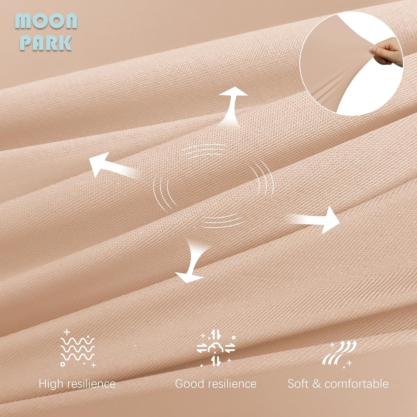 MOON PARK Pregnancy Pillows for Sleeping - 57 Inch U Shaped Full Body Maternity Pillow with Removable Cover - Support for Back, Legs, Belly, Hips - Pregnancy Pillow for Women - Grey