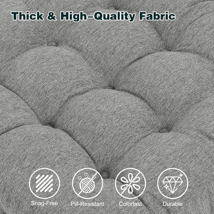 baibu Memory Foam Recliner Cushions with Lumbar Support Pillow Set for Elderly, 20x20x5 Inch Dual-Layer Design Non-Slip Recliner Seat Cushion & Back Support Pillow for Reduce Hip & Lumbar Pain, Brown