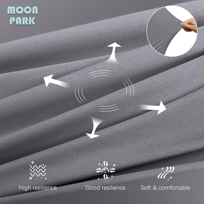 MOON PARK Pregnancy Pillows for Sleeping - 57 Inch U Shaped Full Body Maternity Pillow with Removable Cover - Support for Back, Legs, Belly, Hips - Pregnancy Pillow for Women - Grey