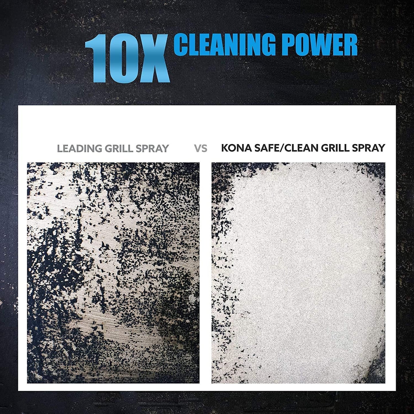 Kona Professional Grade Grill Cleaner Spray, 23 oz - Heavy-Duty Degreaser | Heavy-duty kitchen and BBQ degreaser spray, cuts grease on grates, ovens, and stovetops, 23 oz