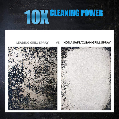 Kona Professional Grade Grill Cleaner Spray, 23 oz - Heavy-Duty Degreaser | Heavy-duty kitchen and BBQ degreaser spray, cuts grease on grates, ovens, and stovetops, 23 oz