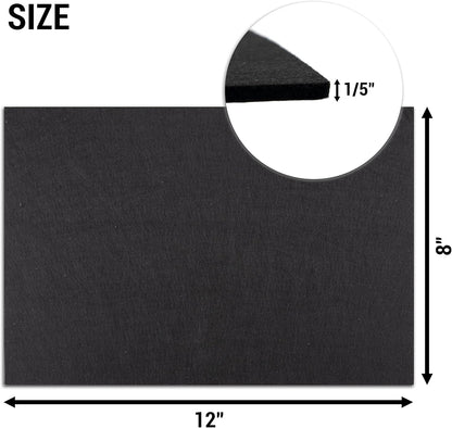 5 Pack Felt Furniture Pads 12"x8" Heavy Duty 1/5" Self Adhesive Felt Sheets Protector Felt Pads for Hardwood Floors Cuttable Furniture Pads for Furniture Feet Bed Chair Couch Table Legs