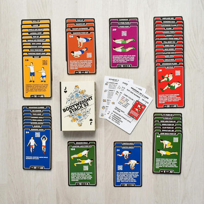 Stack 52 Bodyweight Exercise Cards: Workout Game