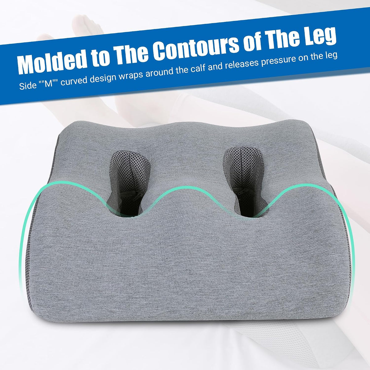 BALAPET Leg Elevation Pillows for After Surgery, Ergonomic Breathable Elevation Pillow for Post-Surgery, Post-Injury, Memory Foam Elevation Promotes Circulation & Reduces Swelling and Pain