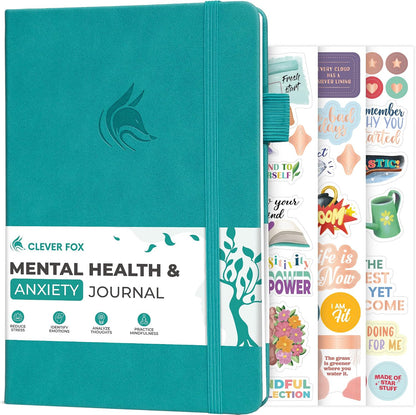 Clever Fox Mental Health & Anxiety Journal CBT Prompts 5.8x8.3 Lavender