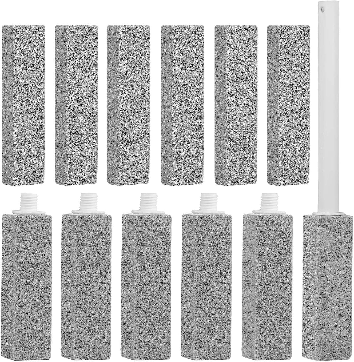 6 Packs Pumice Stone Toilet Bowl Cleaner, Pumice Stone for Cleaning, Powerfully Cleans Hard Water Rings, for Cleaning Toilets, Bathtubs, Grills, Swimming Pools, Sinks